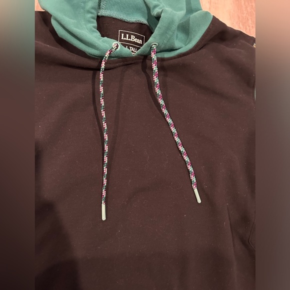 L. L. Bean Cozy Color-block Hoodie Women’s Aztec print sz L tall - Picture 5 of 8